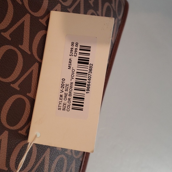 Valentino Orlandi VOVO  Large Italian Crossbody Bag Brown Strap NWT - Picture 9 of 11